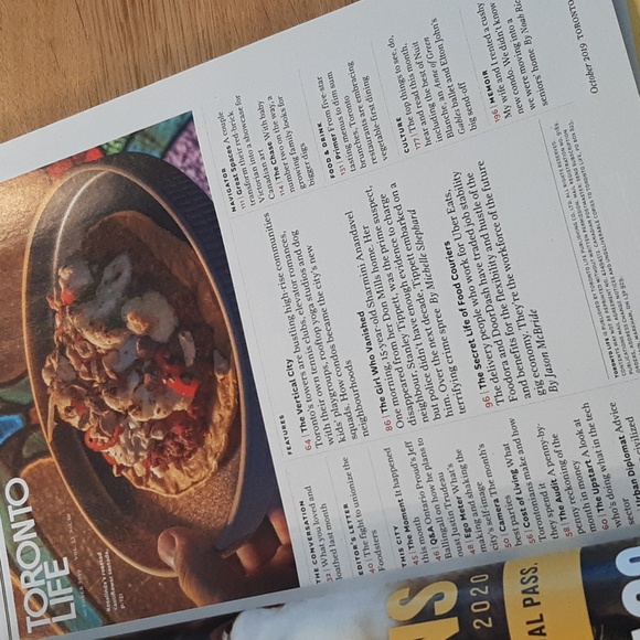 Toronto Life Oct 2019 - Picture 2 of 2